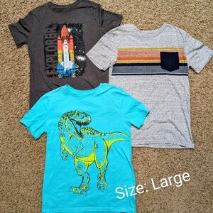 Dinosaur Graphic Kids T-Shirt - Blue